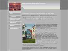 Tablet Screenshot of hotel-gaestehaus-weiss.de